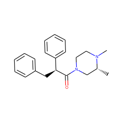 C[C@@H]1CN(C(=O)[C@@H](Cc2ccccc2)c2ccccc2)CCN1C ZINC000095552833