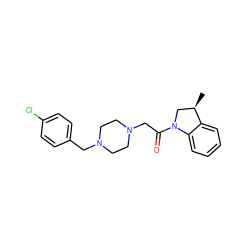 C[C@@H]1CN(C(=O)CN2CCN(Cc3ccc(Cl)cc3)CC2)c2ccccc21 ZINC000022941267