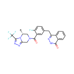 C[C@@H]1CN(C(=O)c2cc(Cc3n[nH]c(=O)c4ccccc34)ccc2F)Cc2nnc(C(F)(F)F)n21 ZINC000206651202