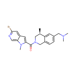 C[C@@H]1CN(C(=O)c2cc3cc(Br)ncc3n2C)Cc2ccc(CN(C)C)cc21 ZINC000222177831