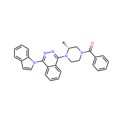 C[C@@H]1CN(C(=O)c2ccccc2)CCN1c1nnc(-n2ccc3ccccc32)c2ccccc12 ZINC000058519989