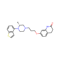 C[C@@H]1CN(CCCOc2ccc3c(c2)NC(=O)CC3)CCN1c1cccc2sccc12 ZINC001772621534