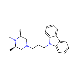 C[C@@H]1CN(CCCn2c3ccccc3c3ccccc32)C[C@@H](C)N1C ZINC000026577063