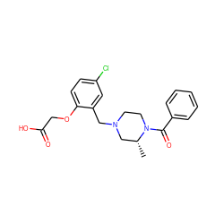 C[C@@H]1CN(Cc2cc(Cl)ccc2OCC(=O)O)CCN1C(=O)c1ccccc1 ZINC000035983731