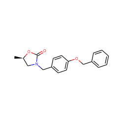 C[C@@H]1CN(Cc2ccc(OCc3ccccc3)cc2)C(=O)O1 ZINC000040937434