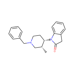 C[C@@H]1CN(Cc2ccccc2)CC[C@@H]1N1C(=O)Cc2ccccc21 ZINC000064448731