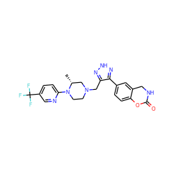 C[C@@H]1CN(Cc2n[nH]nc2-c2ccc3c(c2)CNC(=O)O3)CCN1c1ccc(C(F)(F)F)cn1 ZINC000148695472