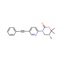 C[C@@H]1CN(c2ccc(C#Cc3ccccc3)cn2)C(=O)OC1(C)C ZINC000145046019