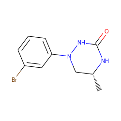 C[C@@H]1CN(c2cccc(Br)c2)NC(=O)N1 ZINC000013759069