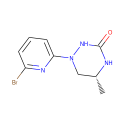 C[C@@H]1CN(c2cccc(Br)n2)NC(=O)N1 ZINC000013759098