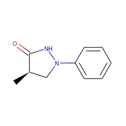 C[C@@H]1CN(c2ccccc2)NC1=O ZINC000017989002