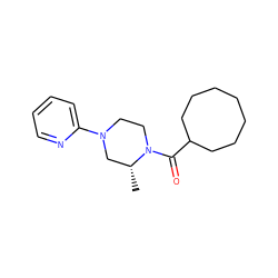 C[C@@H]1CN(c2ccccn2)CCN1C(=O)C1CCCCCCC1 ZINC000096272422