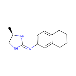 C[C@@H]1CN/C(=N/c2ccc3c(c2)CCCC3)N1 ZINC000169331977