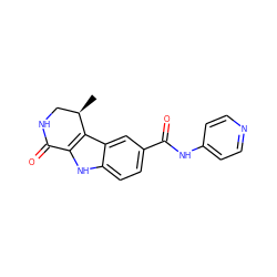 C[C@@H]1CNC(=O)c2[nH]c3ccc(C(=O)Nc4ccncc4)cc3c21 ZINC000028901901