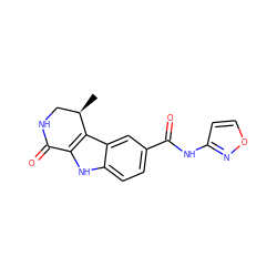 C[C@@H]1CNC(=O)c2[nH]c3ccc(C(=O)Nc4ccon4)cc3c21 ZINC000028901919