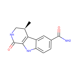 C[C@@H]1CNC(=O)c2[nH]c3ccc(C(N)=O)cc3c21 ZINC000028901826