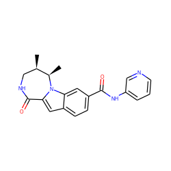 C[C@@H]1CNC(=O)c2cc3ccc(C(=O)Nc4cccnc4)cc3n2[C@@H]1C ZINC000073169961