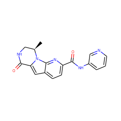 C[C@@H]1CNC(=O)c2cc3ccc(C(=O)Nc4cccnc4)nc3n21 ZINC000117725321