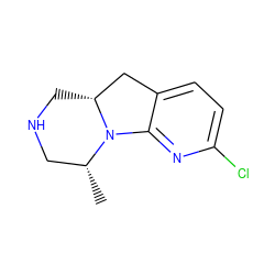 C[C@@H]1CNC[C@@H]2Cc3ccc(Cl)nc3N21 ZINC000028571457