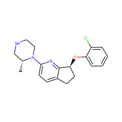 C[C@@H]1CNCCN1c1ccc2c(n1)[C@@H](Oc1ccccc1Cl)CC2 ZINC000036520836