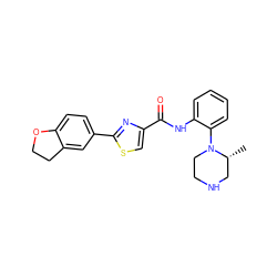 C[C@@H]1CNCCN1c1ccccc1NC(=O)c1csc(-c2ccc3c(c2)CCO3)n1 ZINC000084730180