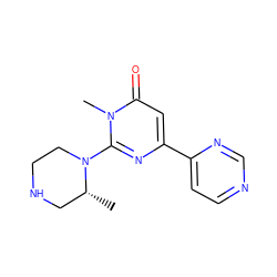 C[C@@H]1CNCCN1c1nc(-c2ccncn2)cc(=O)n1C ZINC000114415977