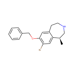 C[C@@H]1CNCCc2cc(OCc3ccccc3)c(Br)cc21 ZINC000028119121