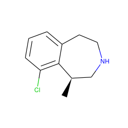 C[C@@H]1CNCCc2cccc(Cl)c21 ZINC000028128213