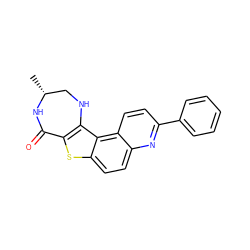 C[C@@H]1CNc2c(sc3ccc4nc(-c5ccccc5)ccc4c23)C(=O)N1 ZINC000043061440