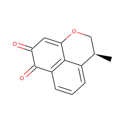 C[C@@H]1COC2=CC(=O)C(=O)c3cccc1c32 ZINC000072107234