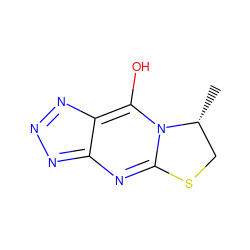 C[C@@H]1CSc2nc3nnnc-3c(O)n21 ZINC000101072508