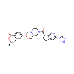 C[C@@H]1Cc2cc([C@@H]3CN4CCN(C(=O)[C@@H]5CCc6cc(-n7cnnn7)ncc65)C[C@H]4CO3)ccc2C(=O)O1 ZINC000148948365