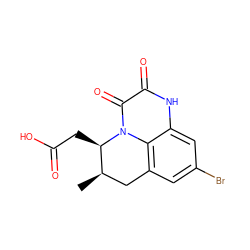 C[C@@H]1Cc2cc(Br)cc3[nH]c(=O)c(=O)n(c23)[C@@H]1CC(=O)O ZINC000029321813