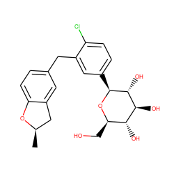 C[C@@H]1Cc2cc(Cc3cc([C@@H]4O[C@H](CO)[C@@H](O)[C@H](O)[C@H]4O)ccc3Cl)ccc2O1 ZINC000142279525