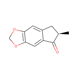 C[C@@H]1Cc2cc3c(cc2C1=O)OCO3 ZINC000027646356