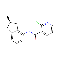 C[C@@H]1Cc2cccc(NC(=O)c3cccnc3Cl)c2C1 ZINC000103178557