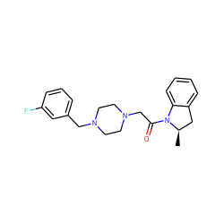 C[C@@H]1Cc2ccccc2N1C(=O)CN1CCN(Cc2cccc(F)c2)CC1 ZINC000022941489