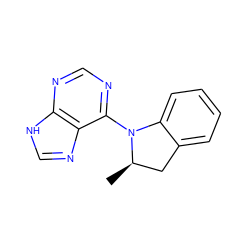 C[C@@H]1Cc2ccccc2N1c1ncnc2[nH]cnc12 ZINC000006530719