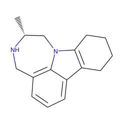 C[C@@H]1Cn2c3c(c4cccc(c42)CN1)CCCC3 ZINC000026579043