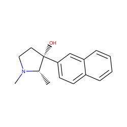 C[C@@H]1N(C)CC[C@@]1(O)c1ccc2ccccc2c1 ZINC000000008786