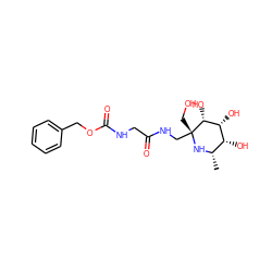 C[C@@H]1N[C@](CO)(CNC(=O)CNC(=O)OCc2ccccc2)[C@H](O)[C@H](O)[C@@H]1O ZINC000253637789