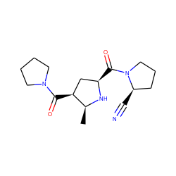 C[C@@H]1N[C@H](C(=O)N2CCC[C@H]2C#N)C[C@@H]1C(=O)N1CCCC1 ZINC000028816309