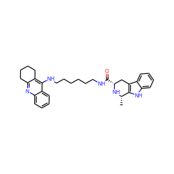 C[C@@H]1N[C@H](C(=O)NCCCCCCNc2c3c(nc4ccccc24)CCCC3)Cc2c1[nH]c1ccccc21 ZINC000299833143