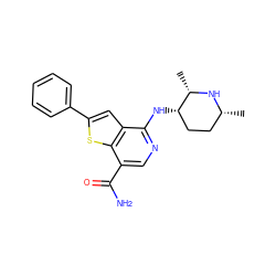 C[C@@H]1N[C@H](C)CC[C@@H]1Nc1ncc(C(N)=O)c2sc(-c3ccccc3)cc12 ZINC000136894337