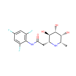 C[C@@H]1N[C@H](CC(=O)Nc2c(F)cc(F)cc2F)[C@@H](O)[C@H](O)[C@@H]1O ZINC000096286014