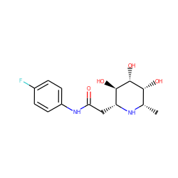 C[C@@H]1N[C@H](CC(=O)Nc2ccc(F)cc2)[C@@H](O)[C@H](O)[C@@H]1O ZINC000096286016