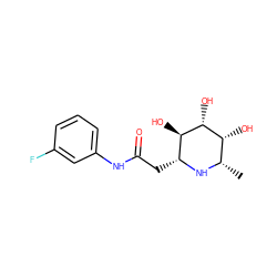 C[C@@H]1N[C@H](CC(=O)Nc2cccc(F)c2)[C@@H](O)[C@H](O)[C@@H]1O ZINC000096286017