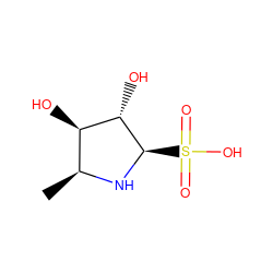 C[C@@H]1N[C@H](S(=O)(=O)O)[C@@H](O)[C@@H]1O ZINC000026568825