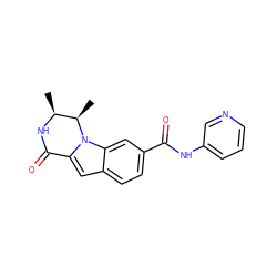 C[C@@H]1NC(=O)c2cc3ccc(C(=O)Nc4cccnc4)cc3n2[C@@H]1C ZINC000073160030