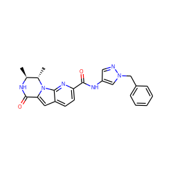 C[C@@H]1NC(=O)c2cc3ccc(C(=O)Nc4cnn(Cc5ccccc5)c4)nc3n2[C@H]1C ZINC000117704297